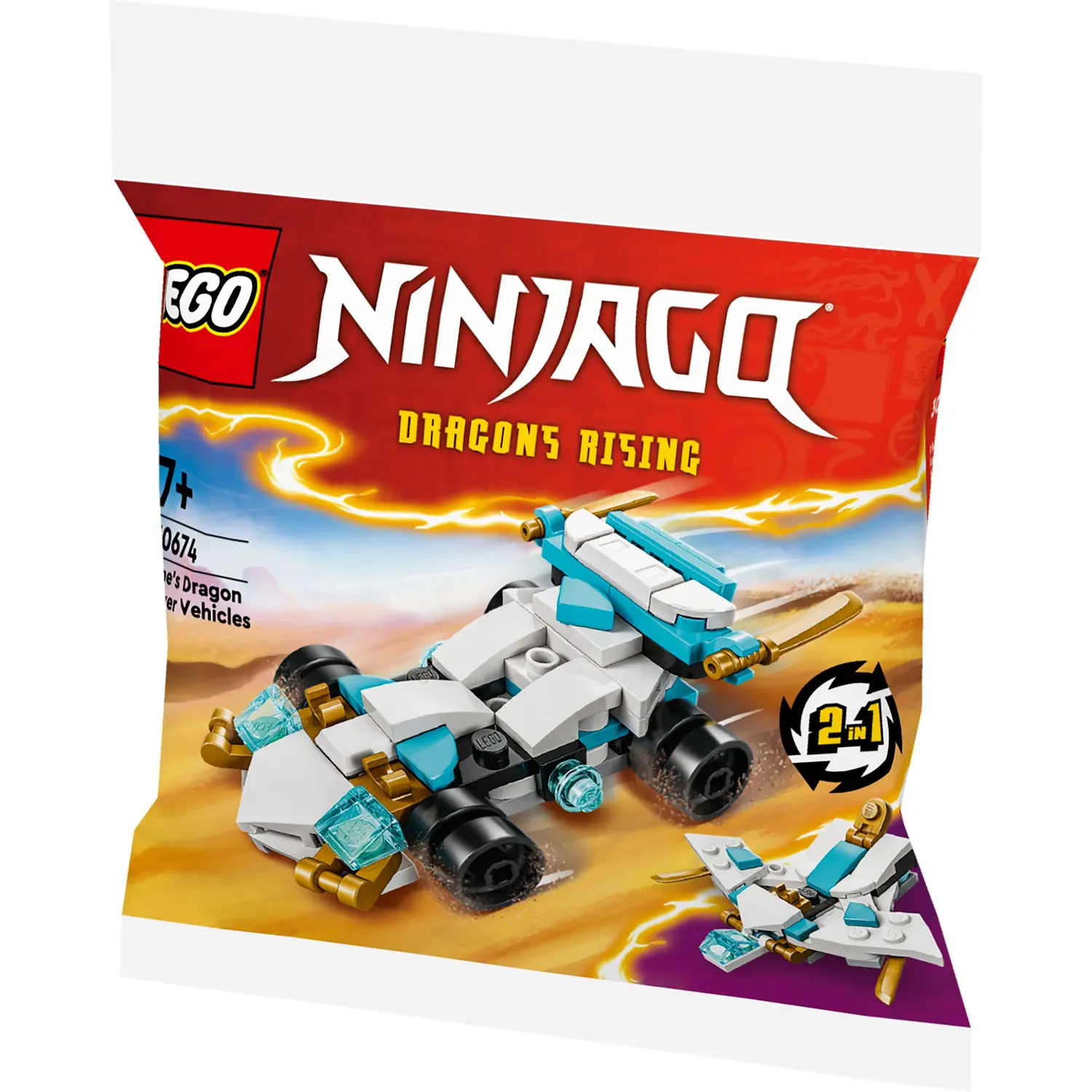 Конструктор Lego Ninjago "Суперсильні транспортні засоби дракона Зейна", 30674 5