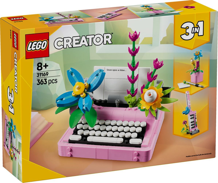 Конструктор Lego Creator "Друкарська машинка з квітами", 31169