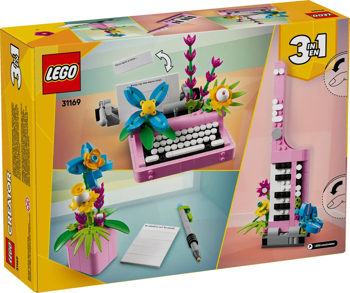 Конструктор Lego Creator "Друкарська машинка з квітами", 31169 1