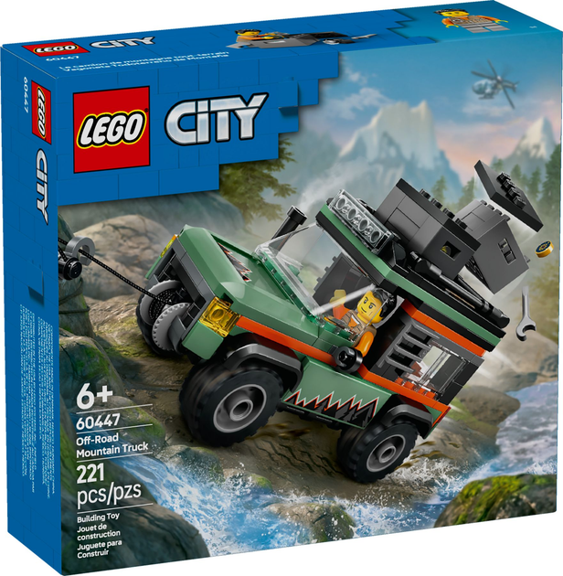 Конструктор Lego City "Внедорожный горный грузовик 4x4", 60447