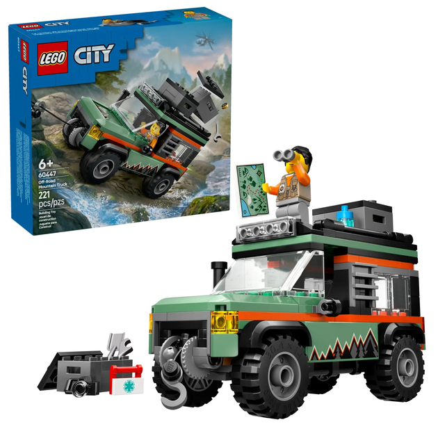 Конструктор Lego City "Внедорожный горный грузовик 4x4", 60447 1