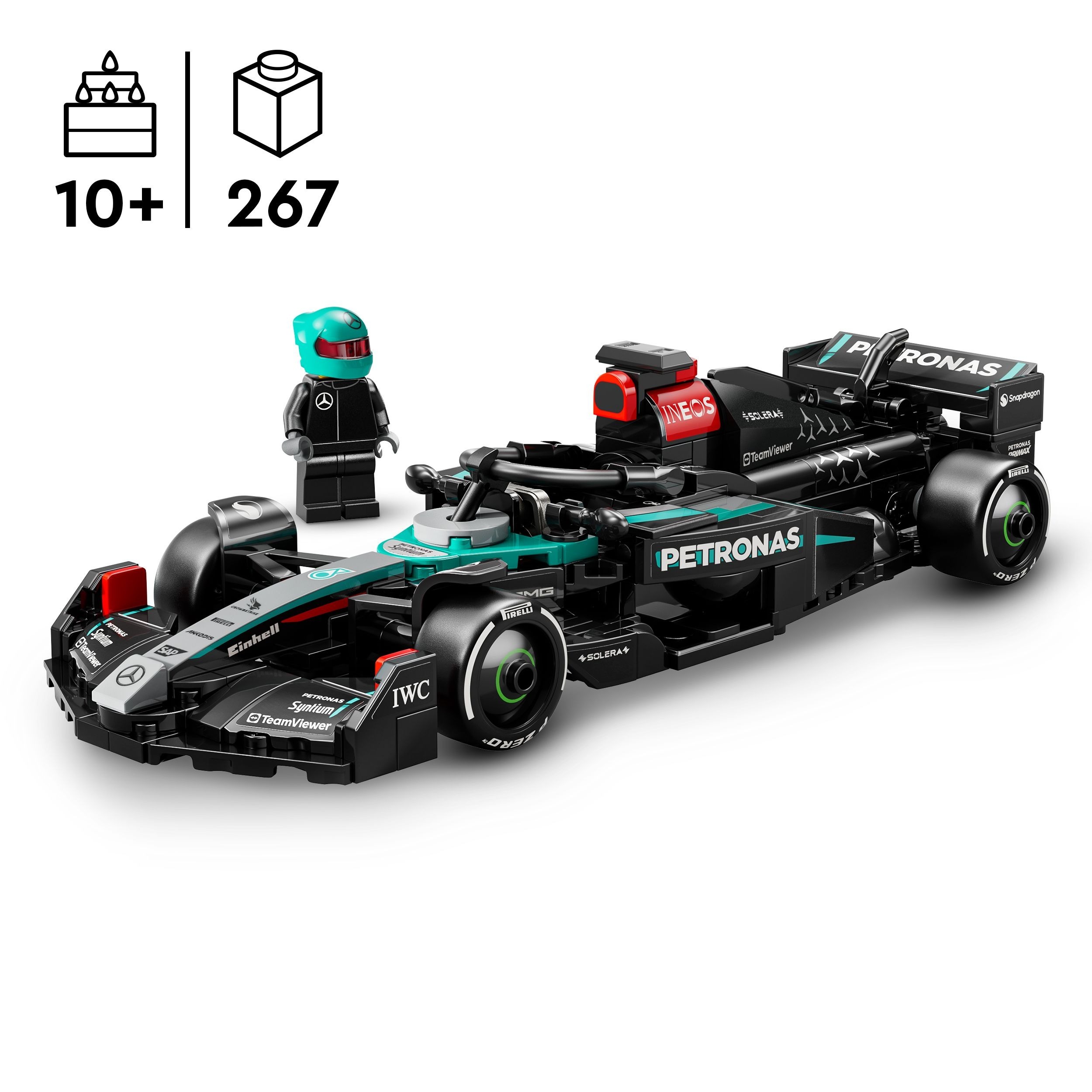 Конструктор Lego Speed ​​Champions "Гоночный автомобиль Mercedes-AMG F1® W15", 77244 1
