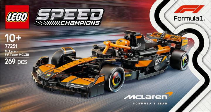 Конструктор Lego Speed Champions "Автомобіль для перегонів McLaren F1® Team MCL38", 77251