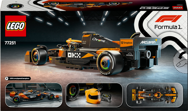 Конструктор Lego Speed Champions "Автомобіль для перегонів McLaren F1® Team MCL38", 77251 8