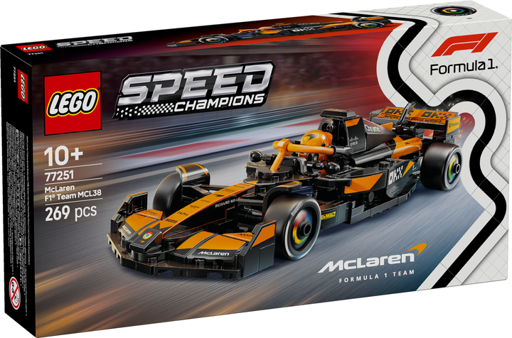 Конструктор Lego Speed Champions "Автомобіль для перегонів McLaren F1® Team MCL38", 77251 5