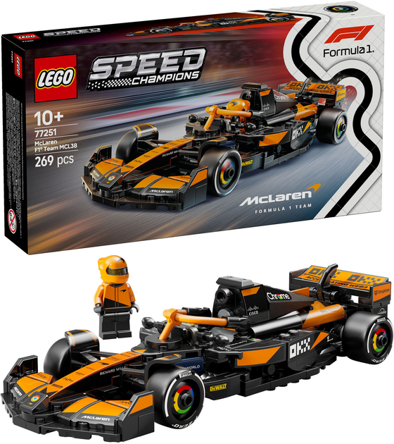 Конструктор Lego Speed Champions "Автомобіль для перегонів McLaren F1® Team MCL38", 77251 7