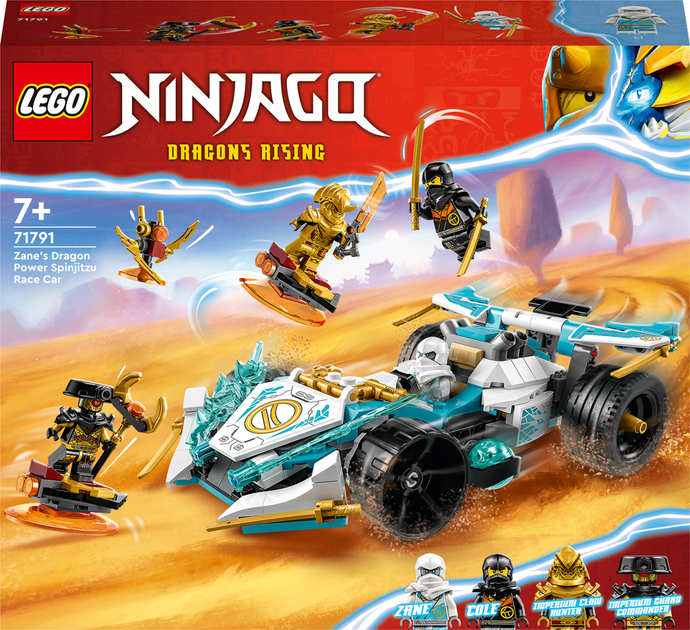 Конструктор Lego Ninjago "Суперсила дракона Зейна автомобиль для гонки спин-джитса", 71791