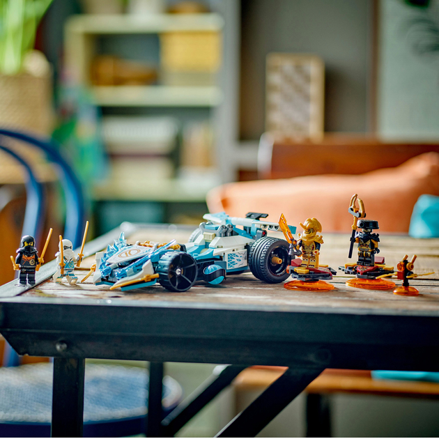 Конструктор Lego Ninjago "Суперсила дракона Зейна автомобиль для гонки спин-джитса", 71791 4