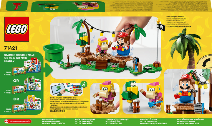 Конструктор Lego Super Mario "Импровизация в джунглях Дикси Конг. Дополнительный набор", 71421 9