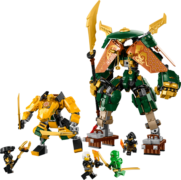 Конструктор Lego Ninjago "Командні роботи ніндзя Ллойда й Арін", 71794 1