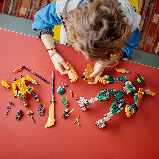 Конструктор Lego Ninjago "Командні роботи ніндзя Ллойда й Арін", 71794 3