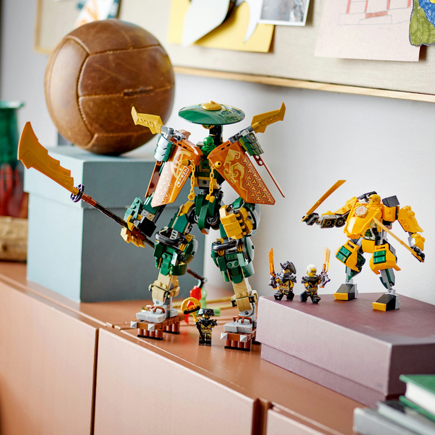 Конструктор Lego Ninjago "Командні роботи ніндзя Ллойда й Арін", 71794 4