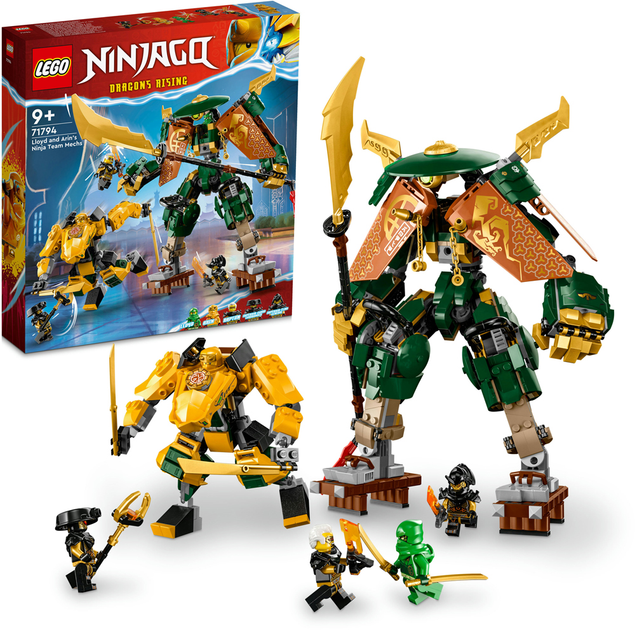 Конструктор Lego Ninjago "Командні роботи ніндзя Ллойда й Арін", 71794 8