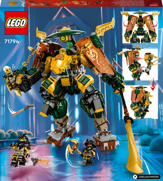 Конструктор Lego Ninjago "Командні роботи ніндзя Ллойда й Арін", 71794 9