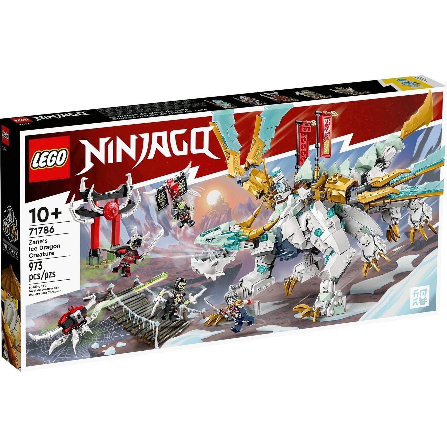 Конструктор Lego Ninjago "Существо Ледяной Дракон Зейна", 71786