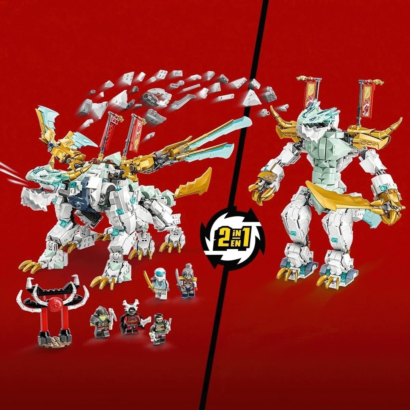 Конструктор Lego Ninjago "Существо Ледяной Дракон Зейна", 71786 4