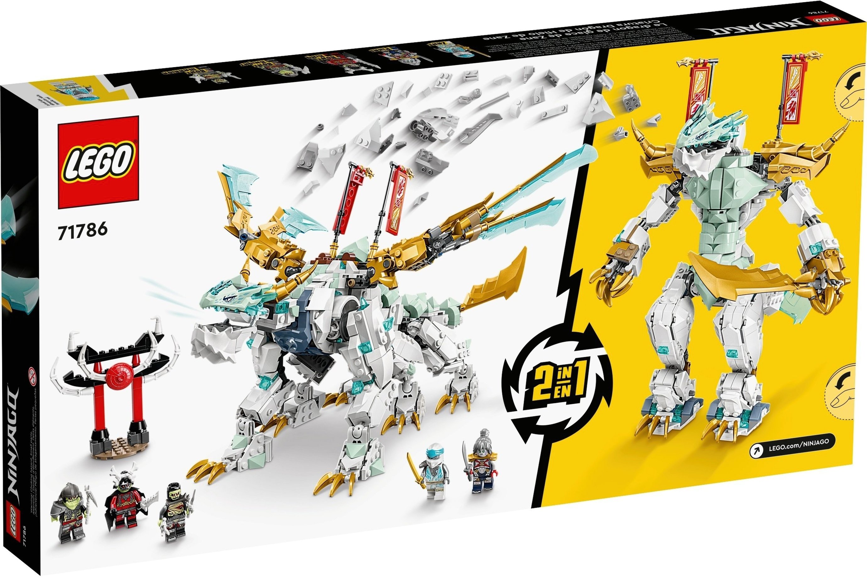 Конструктор Lego Ninjago "Существо Ледяной Дракон Зейна", 71786 8