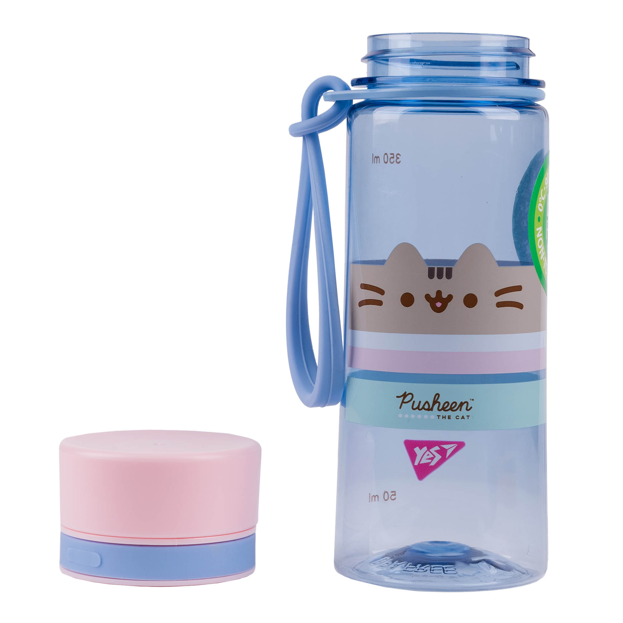 Пляшка для води "Pusheen" 400 мл, блакитна, 708319 Yes 2