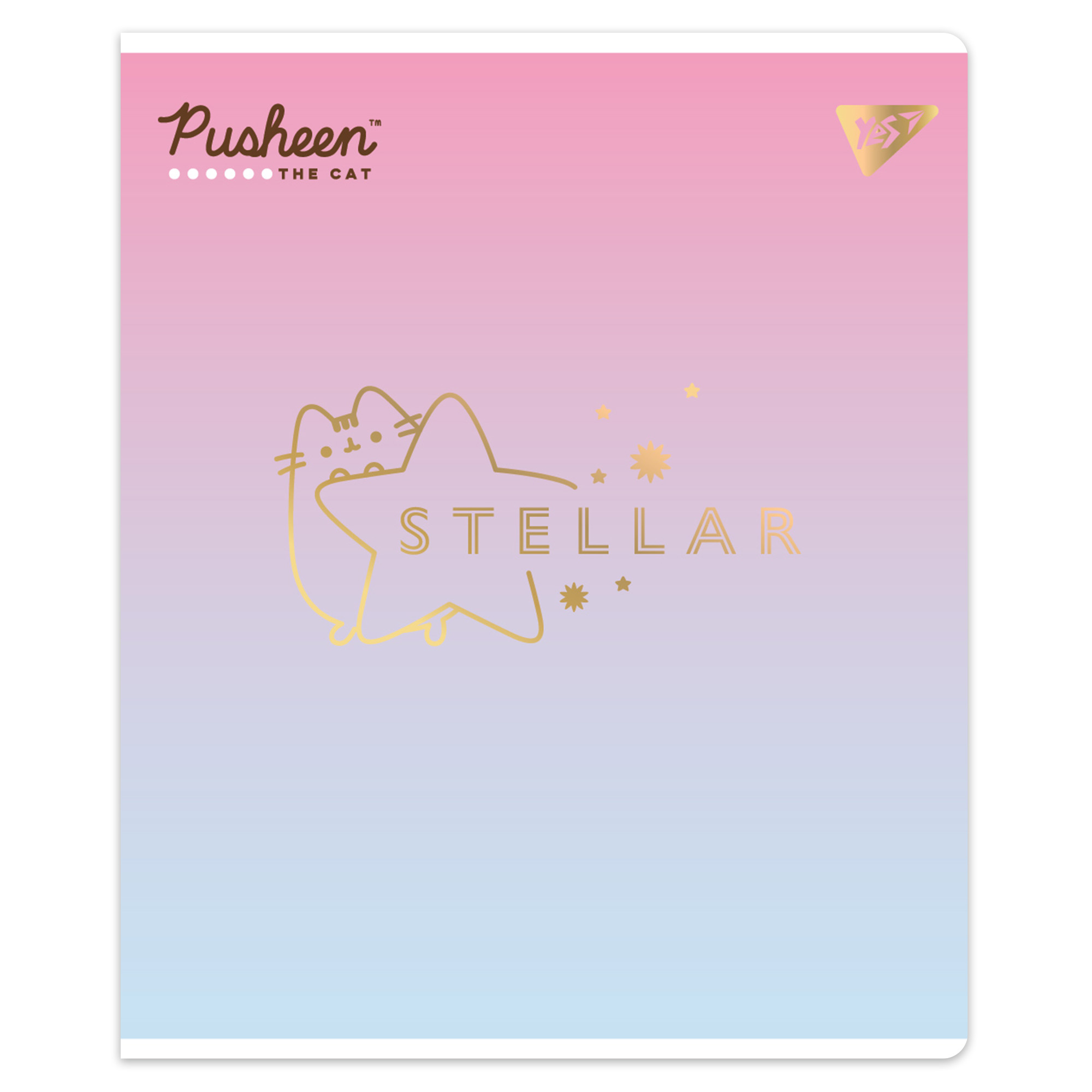 Зошит 12 кос. YES "Goldstar Pusheen", 767500 2