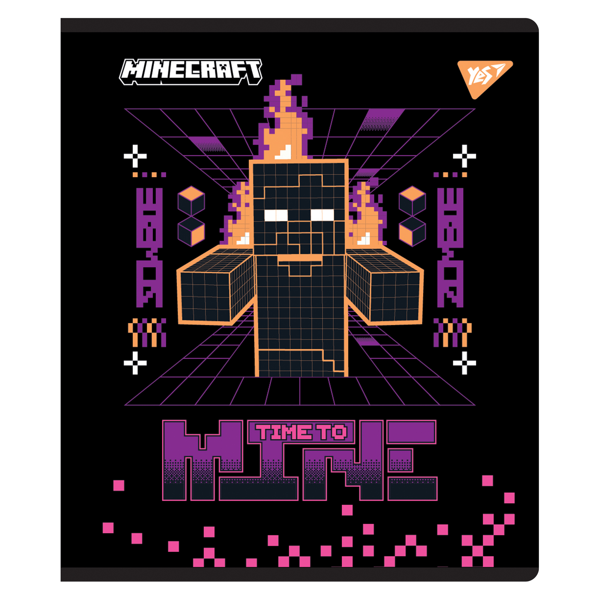 Зошит 12 кос. YES "Minecraft. Black", 767502 2