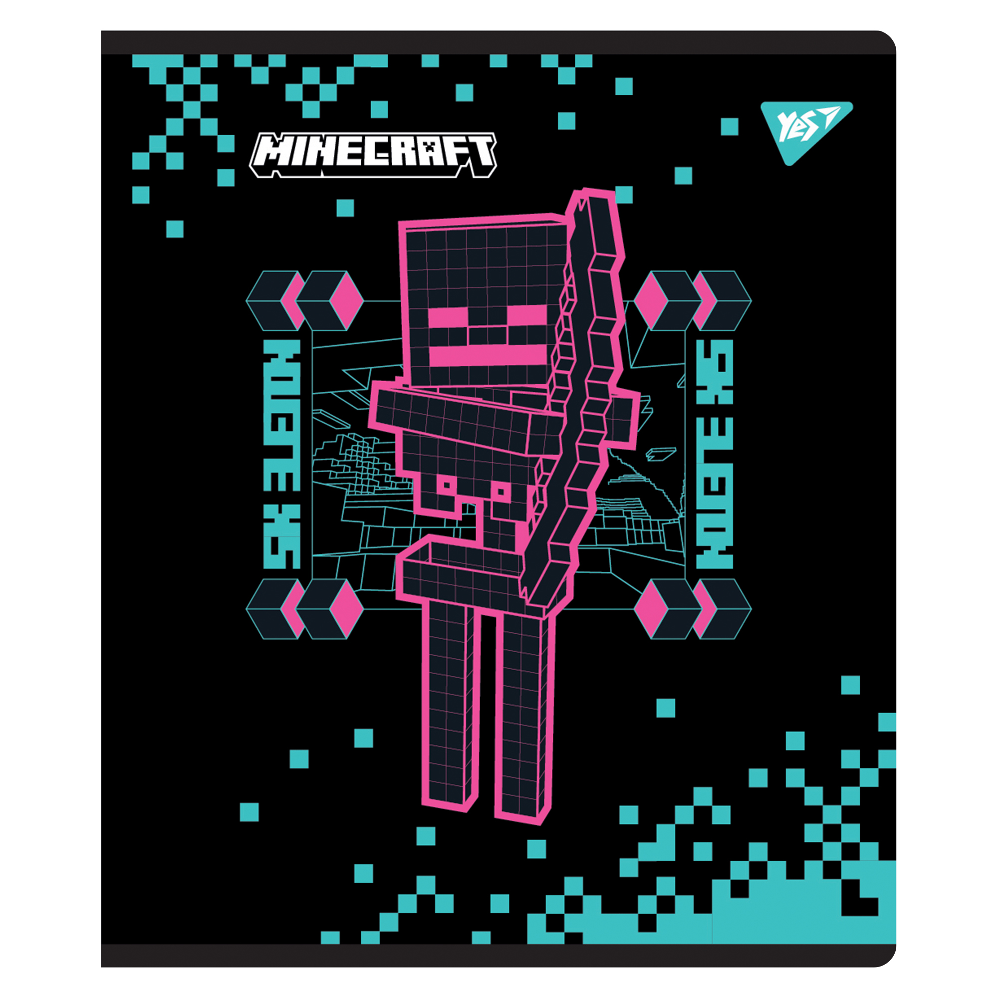 Зошит 12 кос. YES "Minecraft. Black", 767502 3