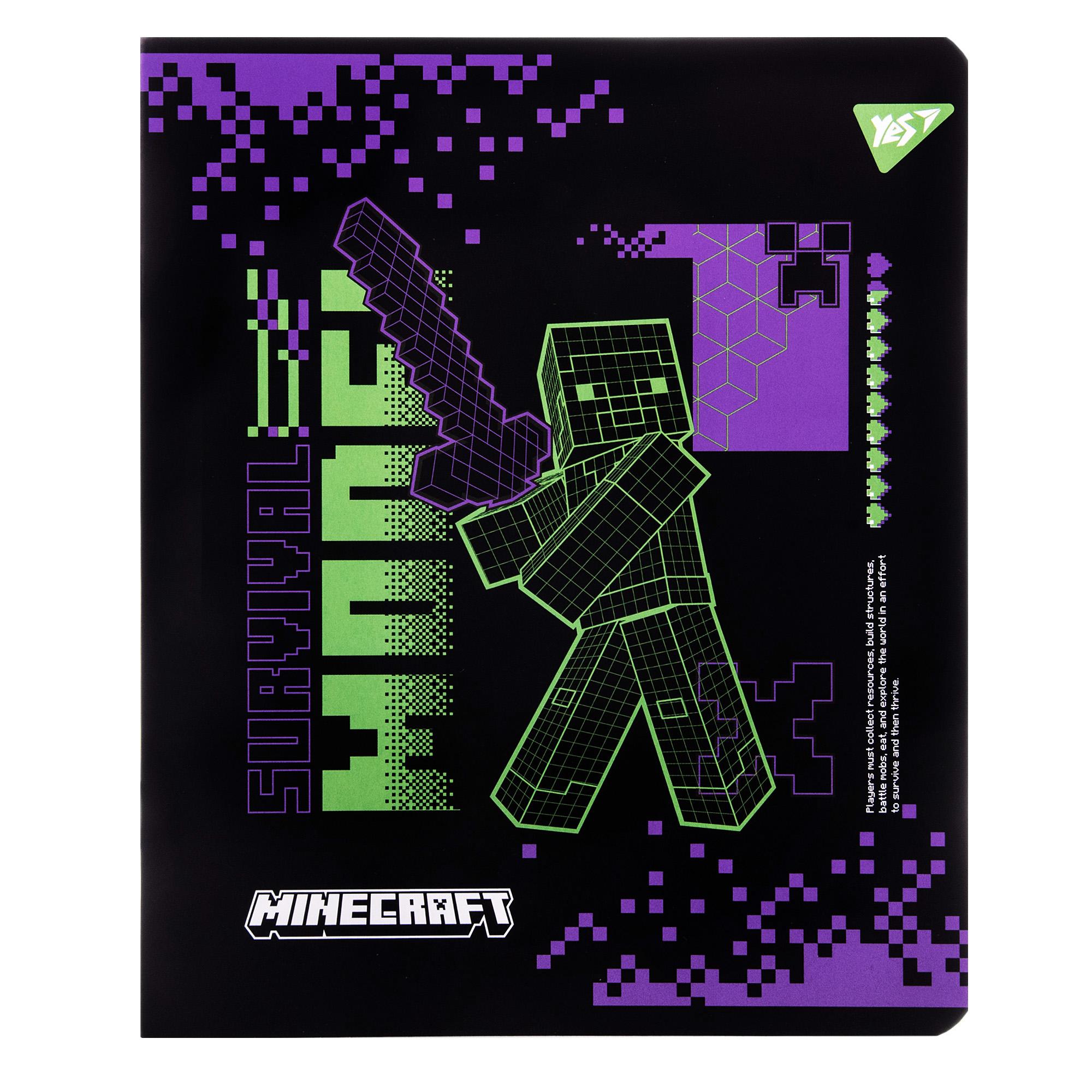 Тетрадь 18 кл. YES "Minecraft. Black", 767521 5