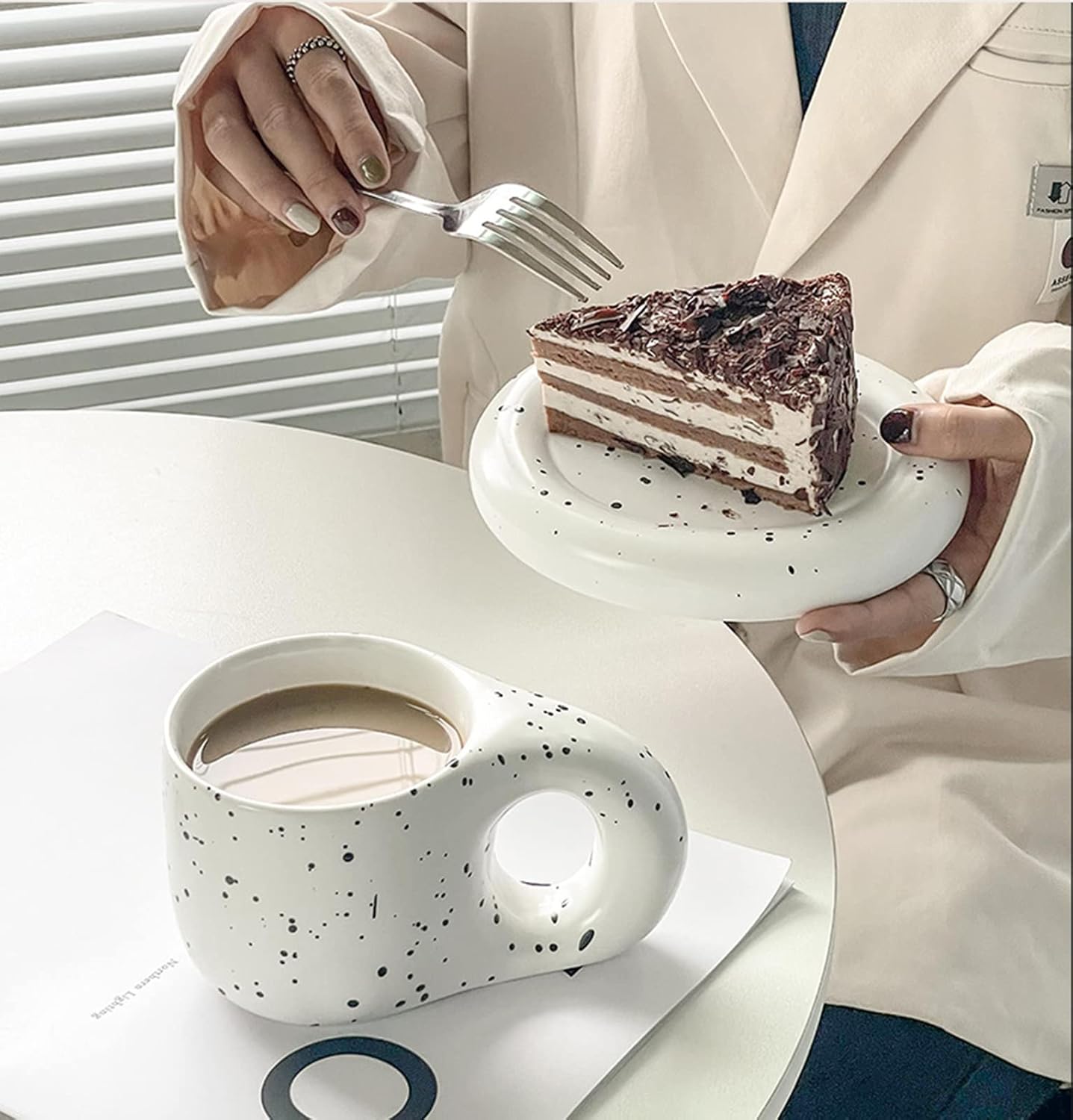 Керамическая чашка, с блюдцем, 30000754 3
