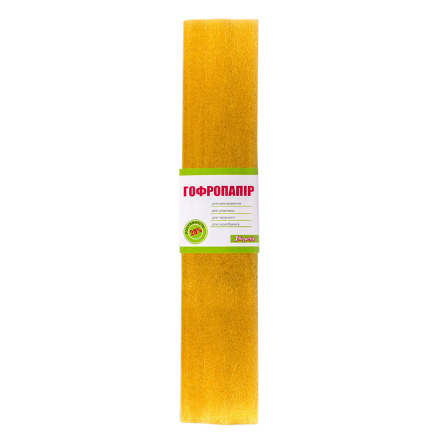 Папір гофр металл. золот. 20% 50г/м2 (50см*200см) 703015