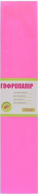 Папір гофр св.-рожева. 55% (50см*200см) 705389