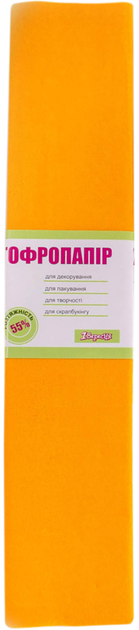 Папір гофр т-жовта. 55% (50см*200см) 705387