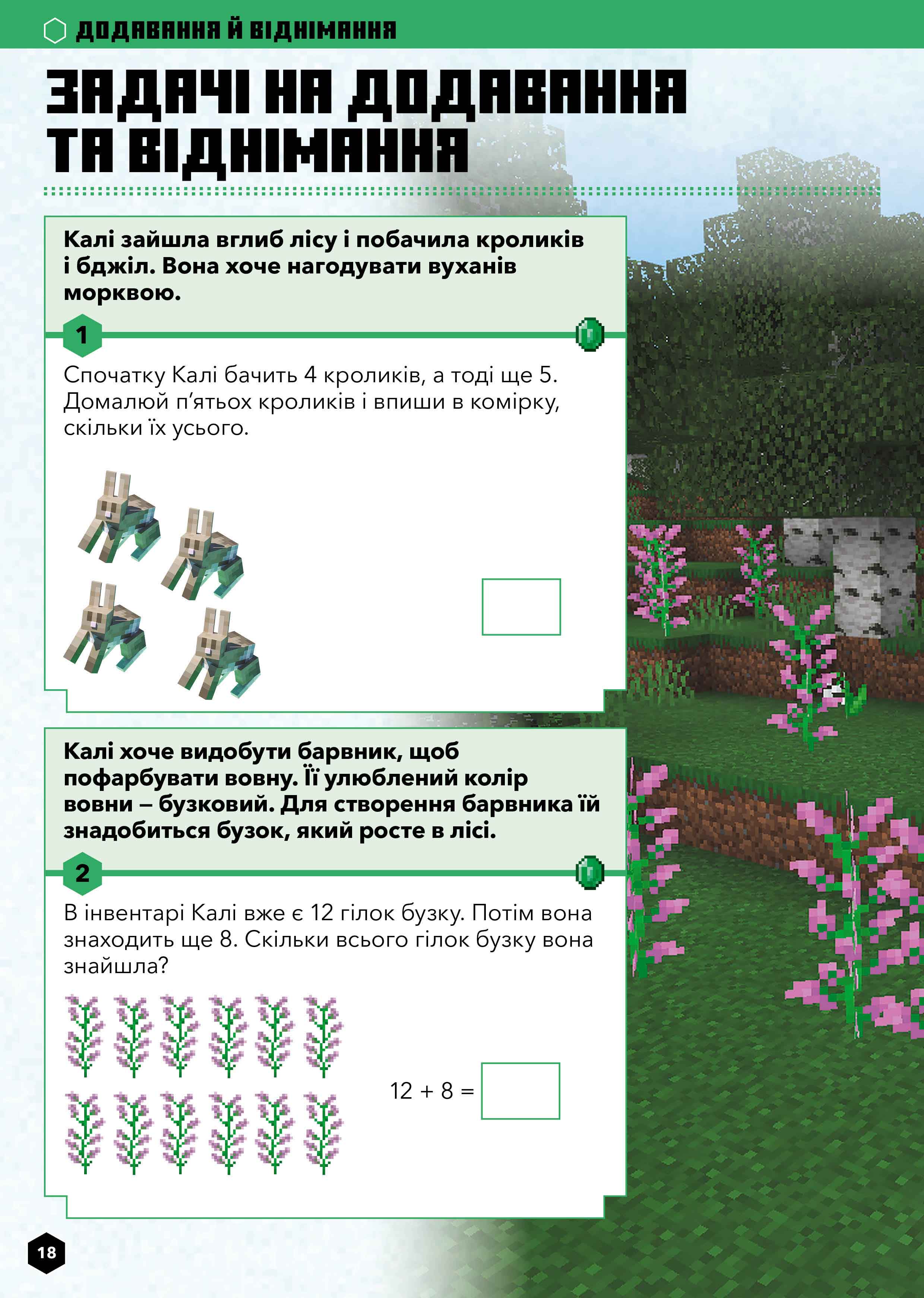 Книга "Minecraft. Математика. Офіційний посібник. 5-6 років" (у) (0169) 8