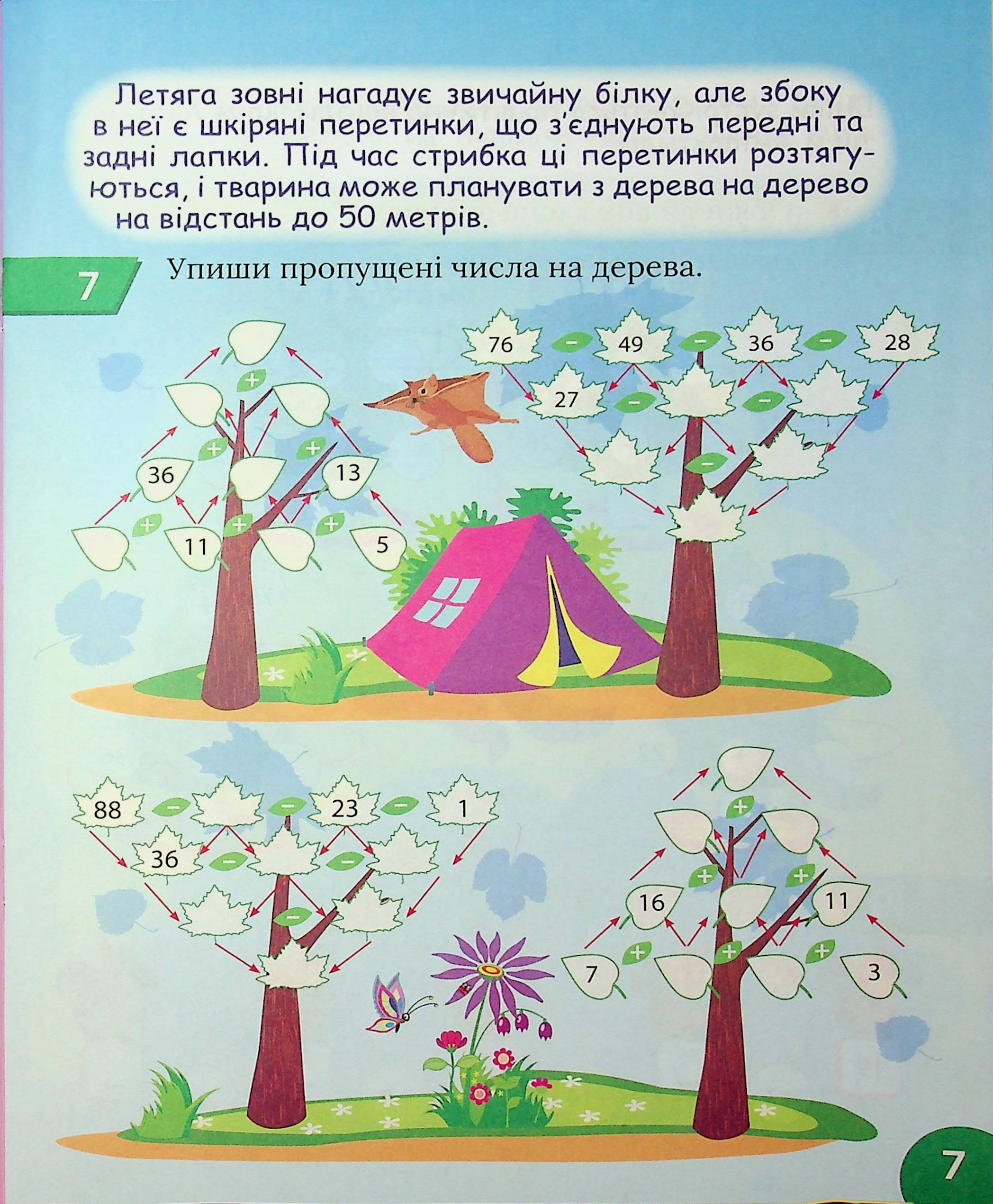 Книга "Цікавий тренажер. Додавання, віднімання. 2 клас. Алліна О. Г." (у) (3282) 7