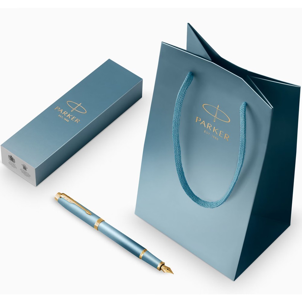 Ручка Parker IM Rituals Turquoise Green позол перо + Пакет Parker Rituals, 29 111 7