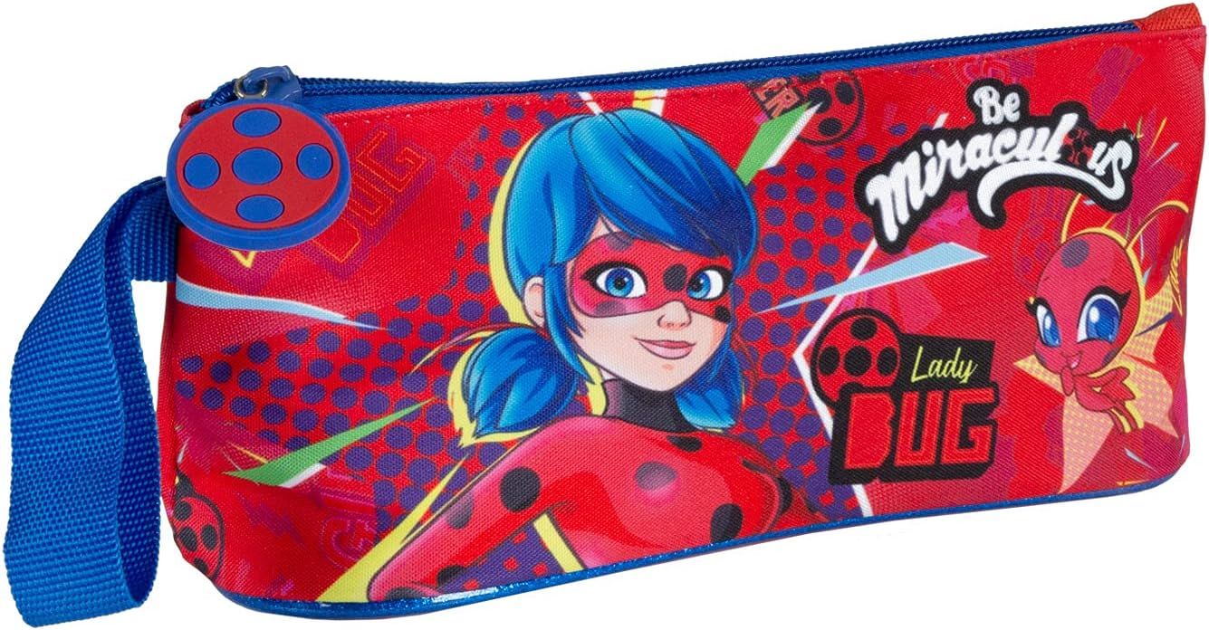Пенал, червоний/синій, Miraculous Lady Bug, 13115