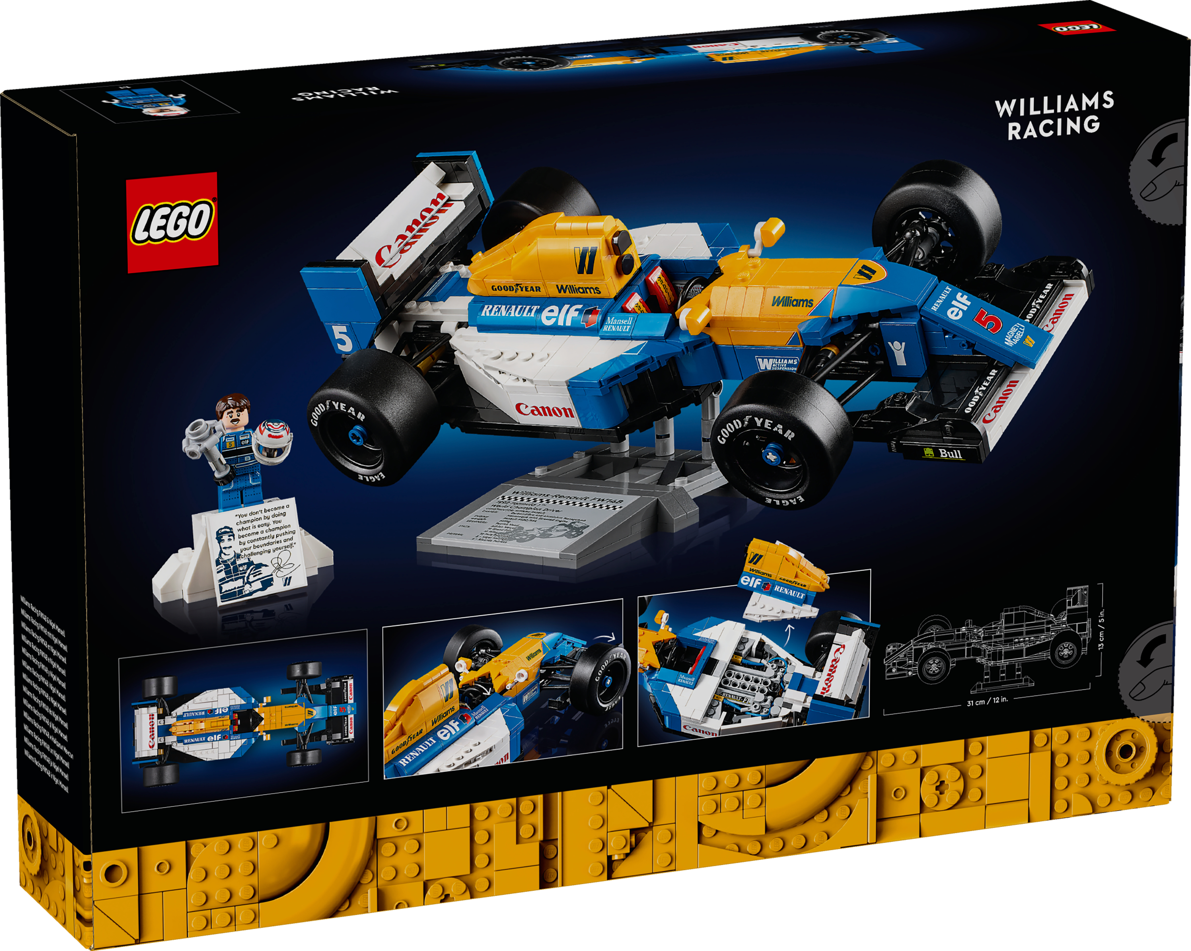 Конструктор Lego Icons "Williams Racing FW14B і Найджел Менселл", 10353 17