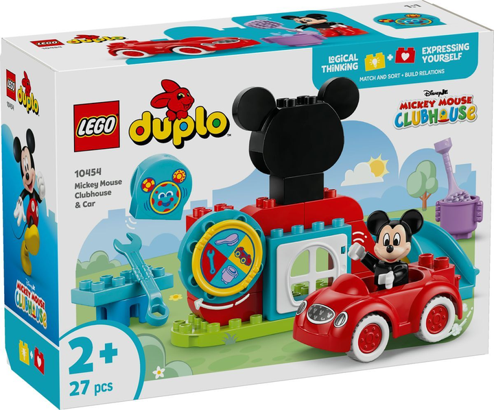 Конструктор Lego Duplo "Міккі Маус: Клубний будинок і автомобіль", 10454