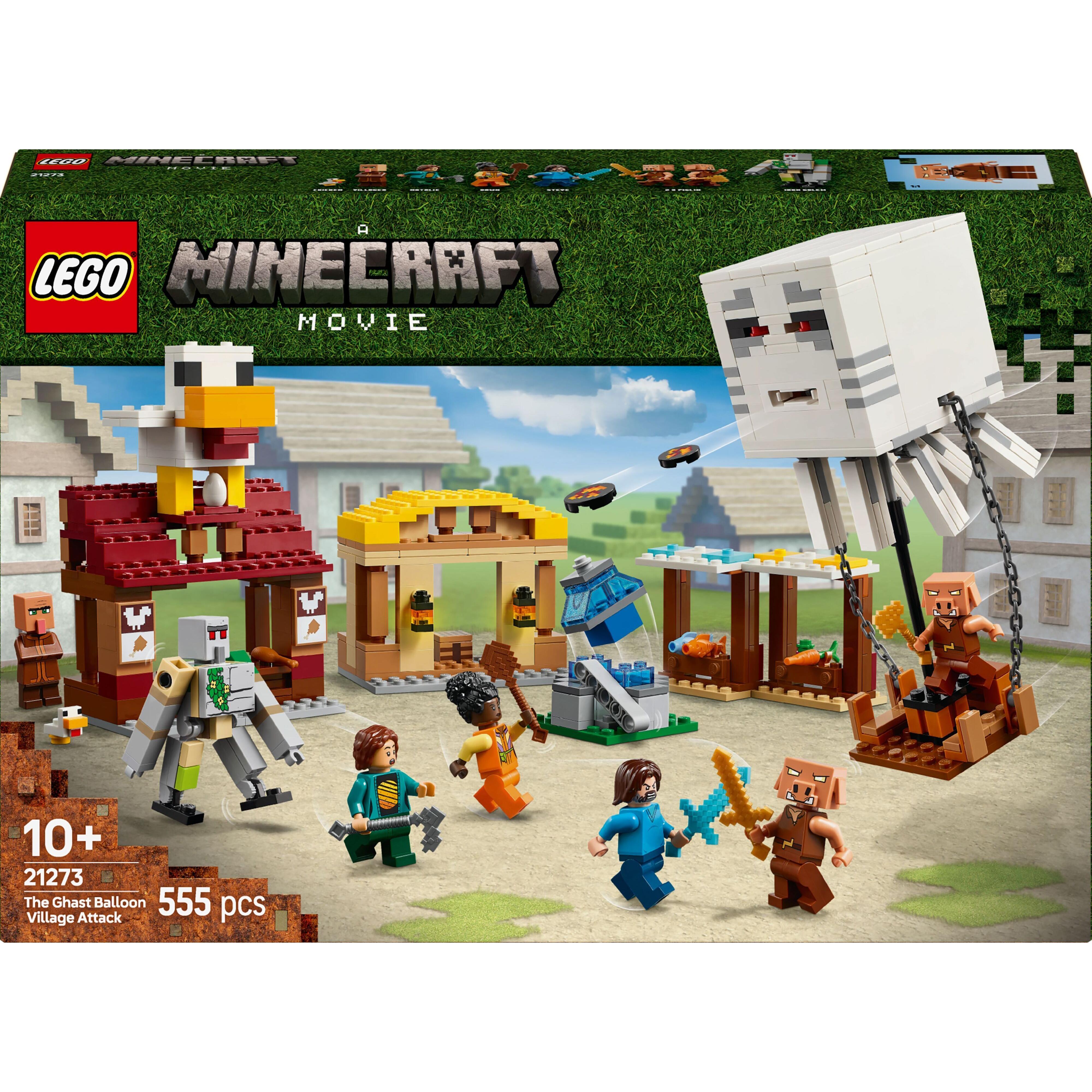 Конструктор Lego Minecraft "Напад на село з повітряною кулею Ґаст", 21273