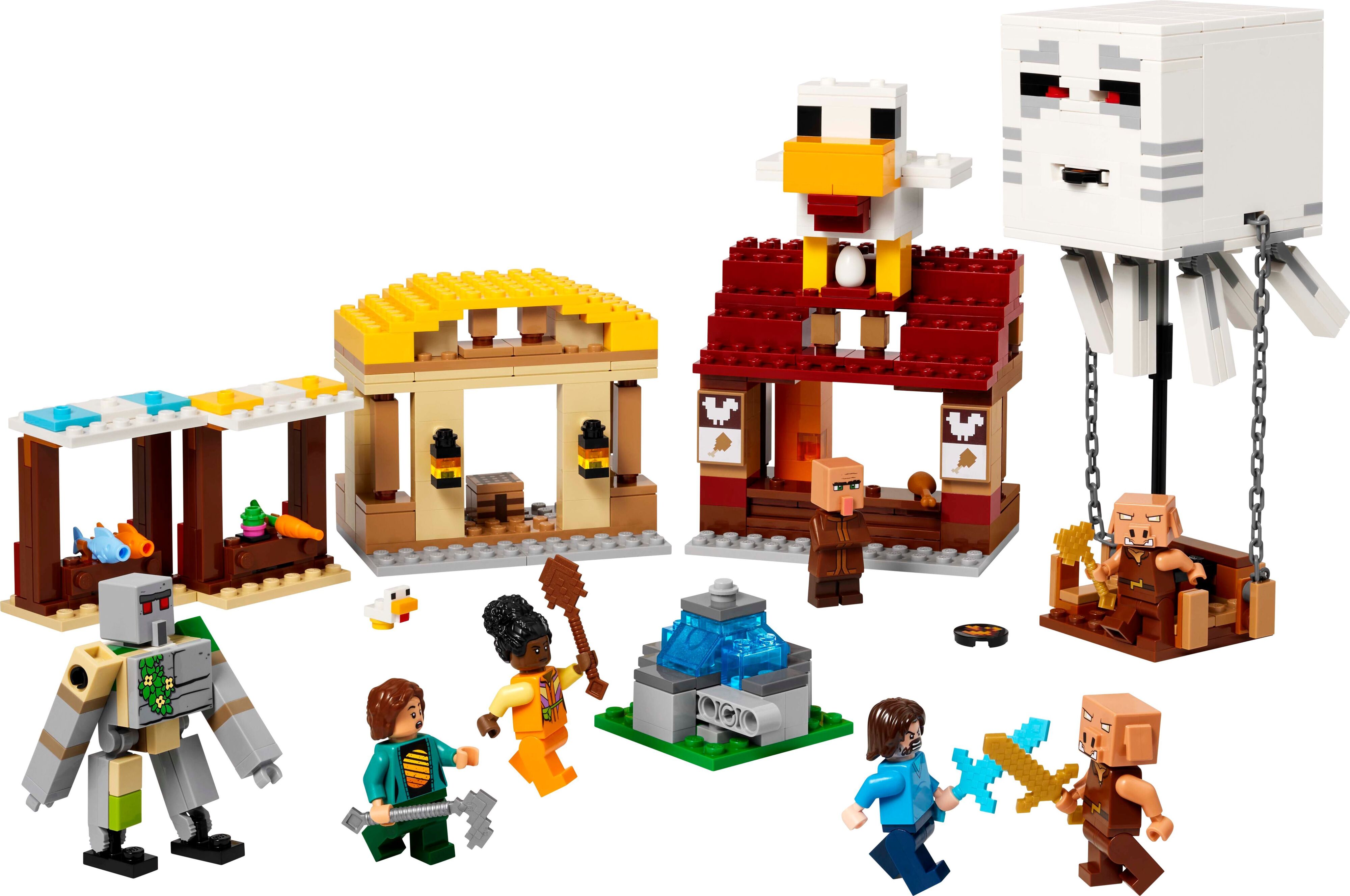 Конструктор Lego Minecraft "Напад на село з повітряною кулею Ґаст", 21273 3