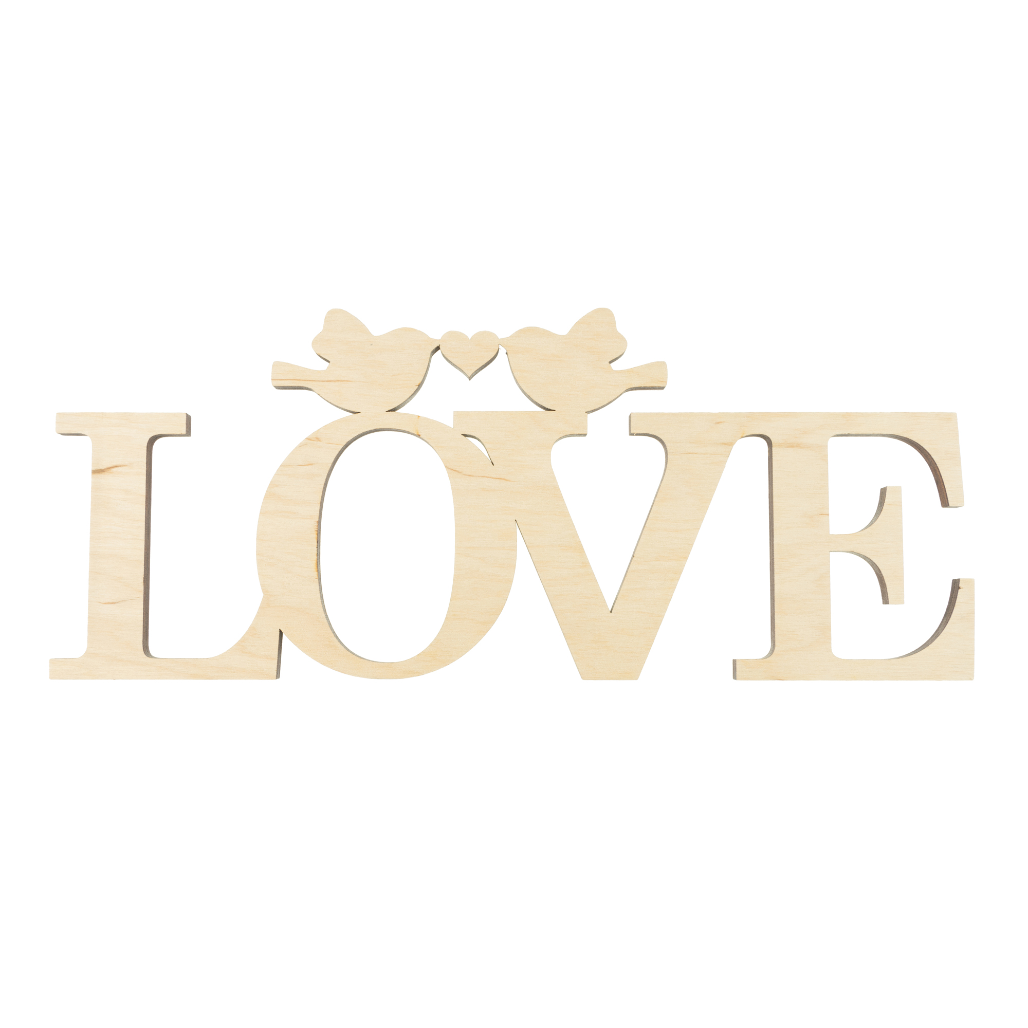 Заготівка дерев`яна Love пташки, С22