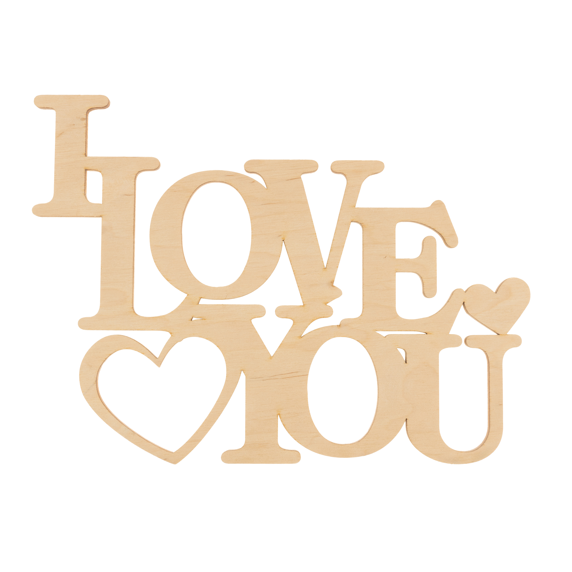 Заготівка дерев`яна I love You, С103