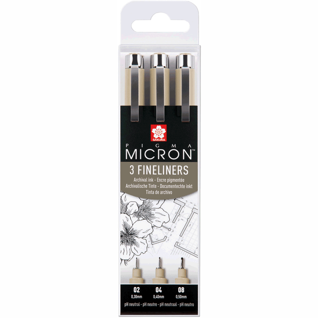 Набір лінерів Pigma Micron 3 шт., Sakura