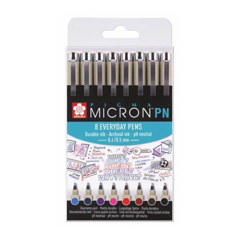 Набір ручок Pigma Micron pn 8 шт., Sakura