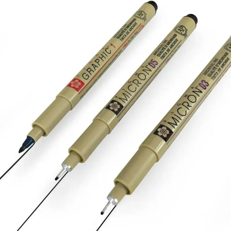 Набір лінерів Pigma Micron 2 шт., 03/05+1 лінер-маркер в подар., у блістері, Sakura 3
