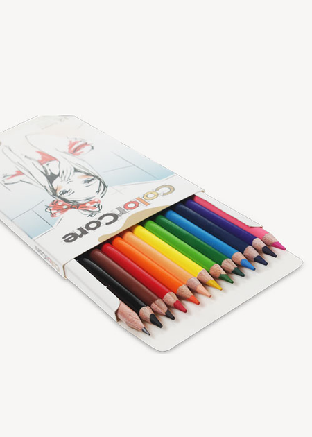 Карандаши 12 цв. ColorCore круглые, 3130-12CB, Marco 2
