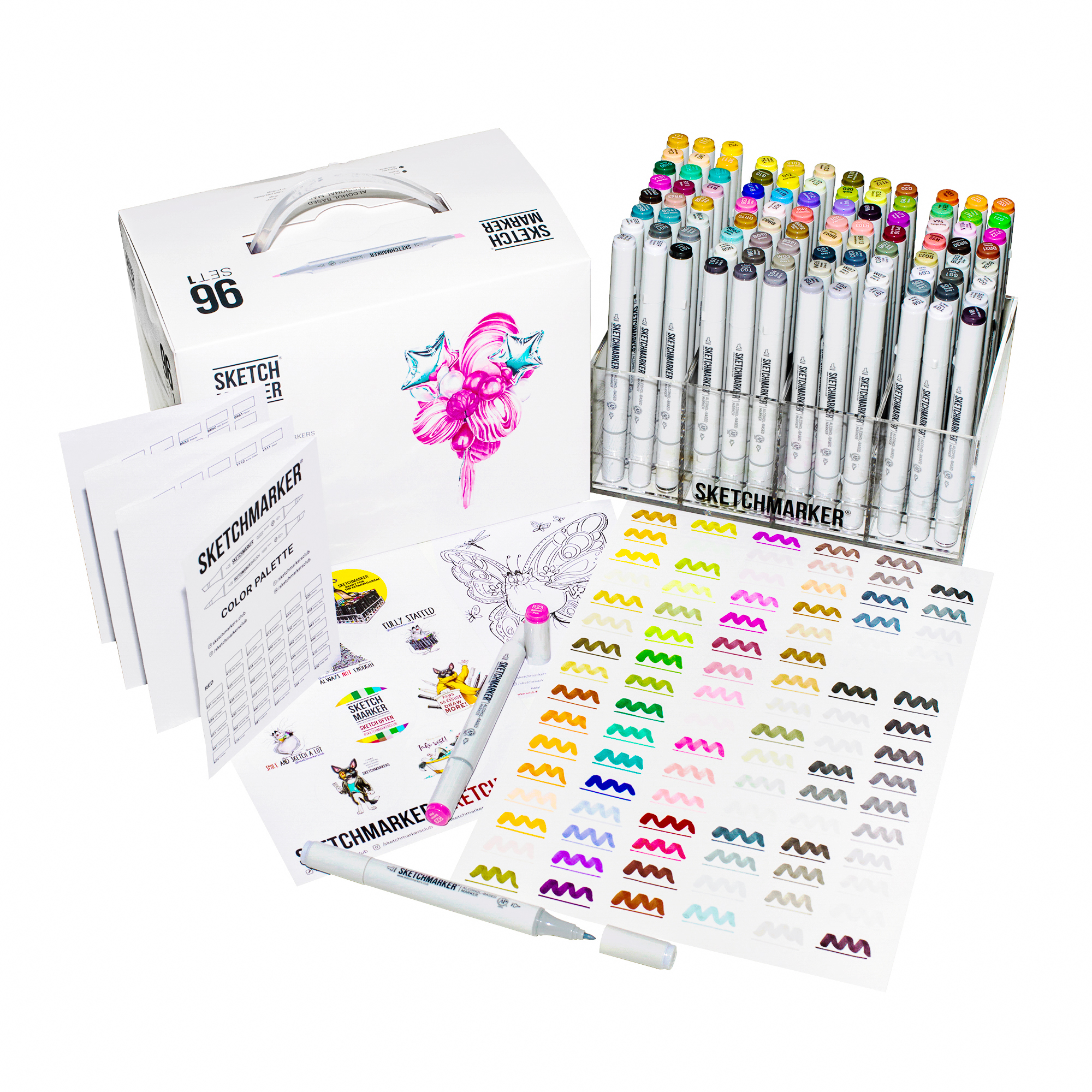 Набір маркерів SketchMarker Set 1 96 шт. (у пластик. кейсі), SM-96SET1 3