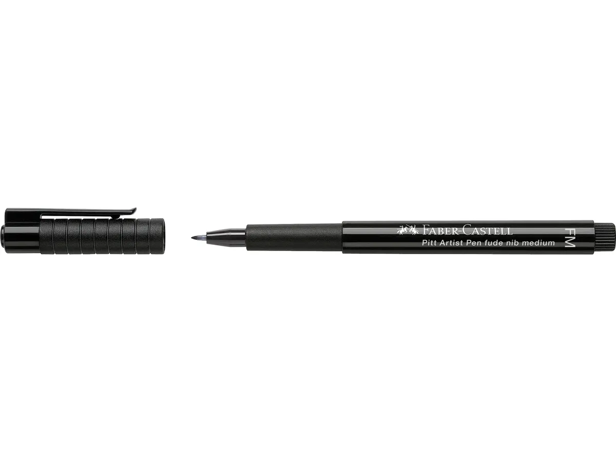 Ручка капиллярная PITT Brush Artist Pen FUDE М чёрная, 167894 Faber-Castell 2