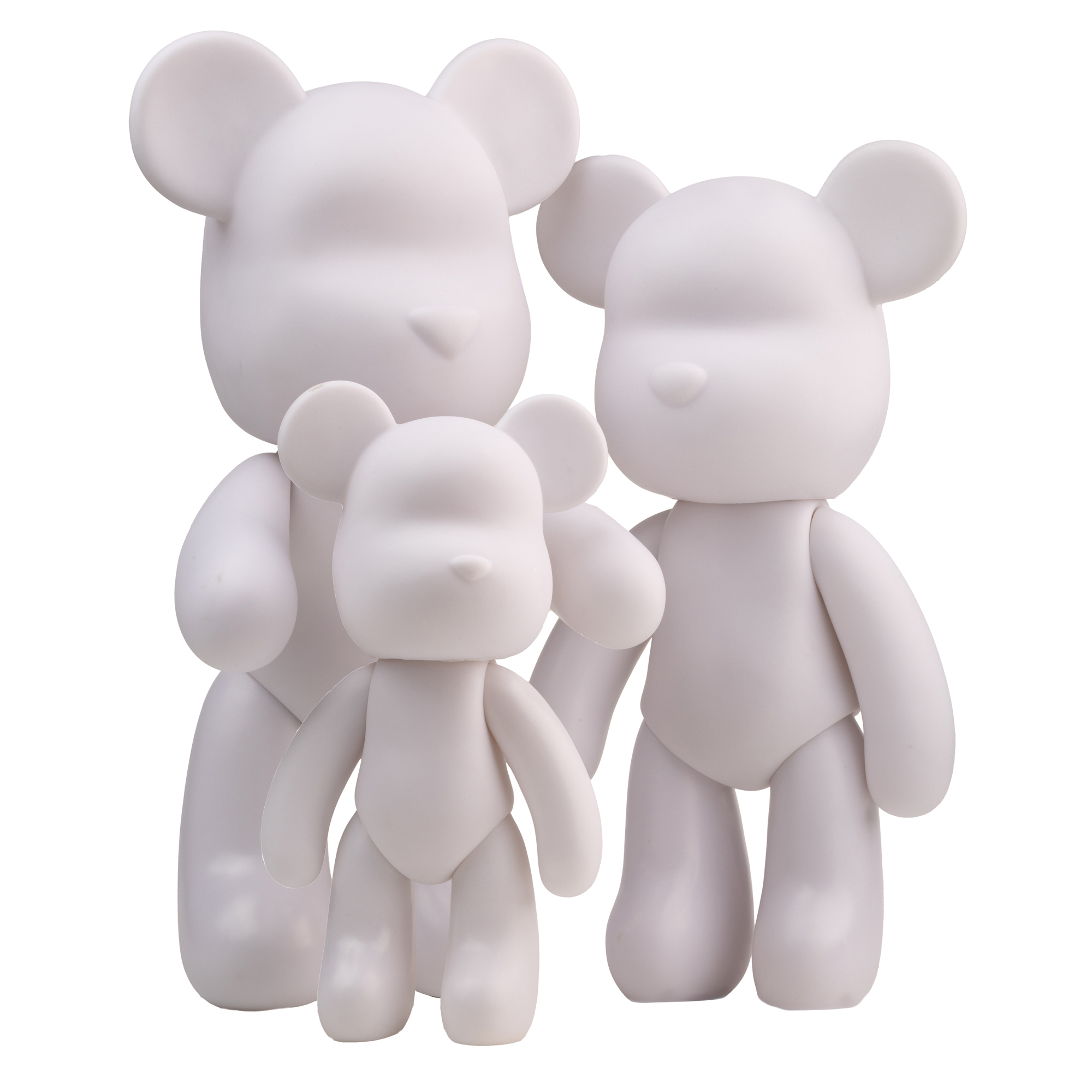 Фигурка "Мишка" для раскраски, 23 см, 23BEAR-PINK 1