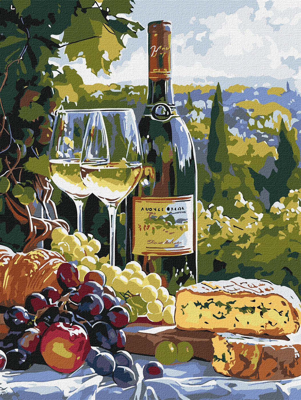 Картина по номерам 30*40 см "Вкус шардоне", KHO5708, ТМ "Ideyka"