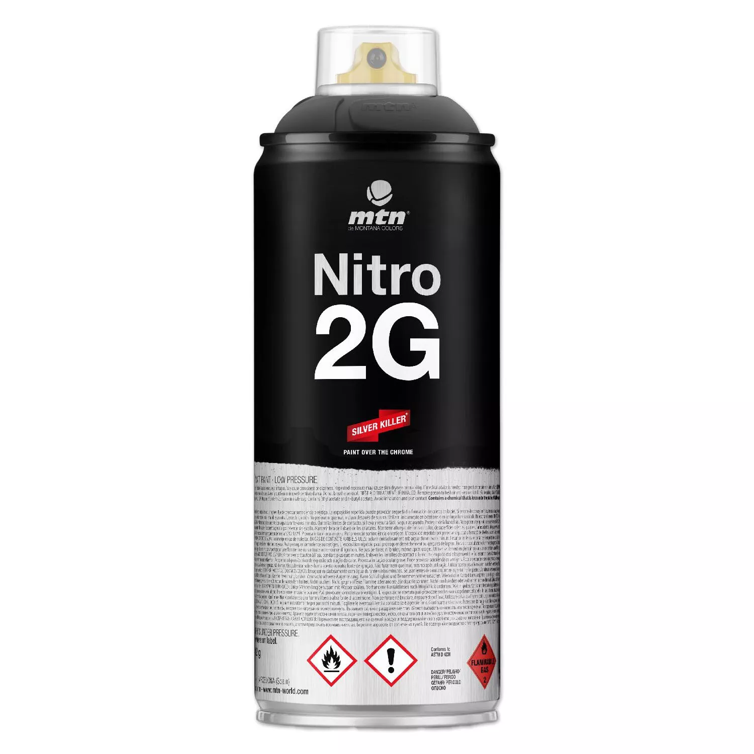 Аерозольна фарба MTN Nitro 2G 400 мл Black, EX0140911