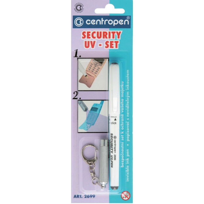 Маркер 2699 Security Uv-Pen с фонариком, в блистере CentroPen 1